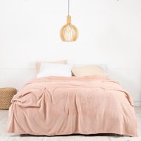 Mashini - Frazada Coral Embossed 2 P Rosado