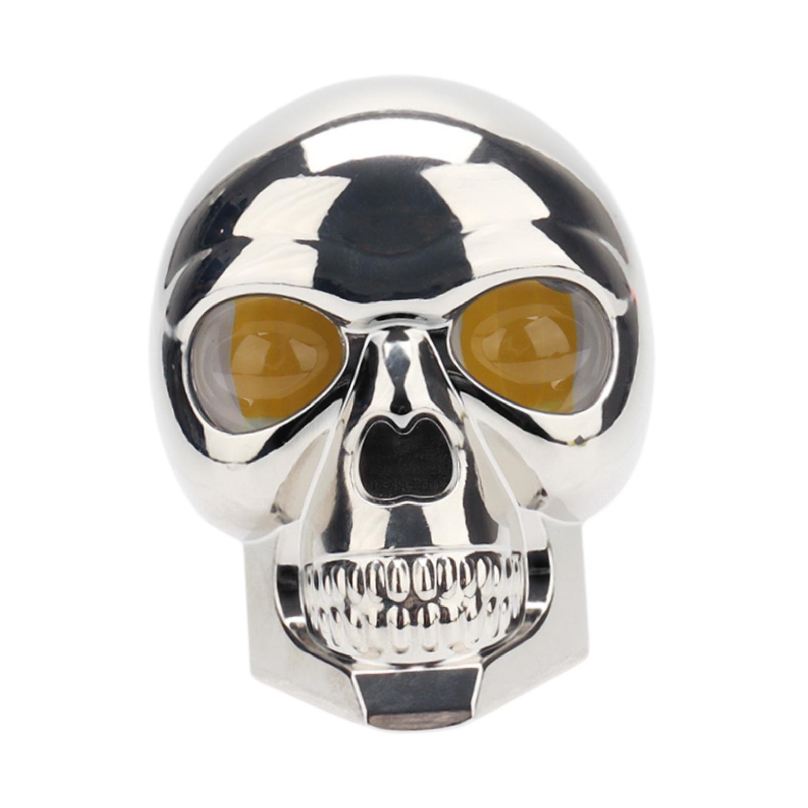 Ioensy - Floor Del Cráneo Led Led De Motocicleta Fácil De Instalar Silver Práctico Premium Silver