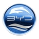thumbnail image 1 of Etiqueta Engomada Del Emblema Del Volante Del Coche Accesorio Interior De Metal Para Byd Azul, 1 of 5
