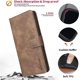 thumbnail image 2 of Funda Billetera para iPhone 17 Protección RFID y Soporte Ajustable Marrón, 2 of 6