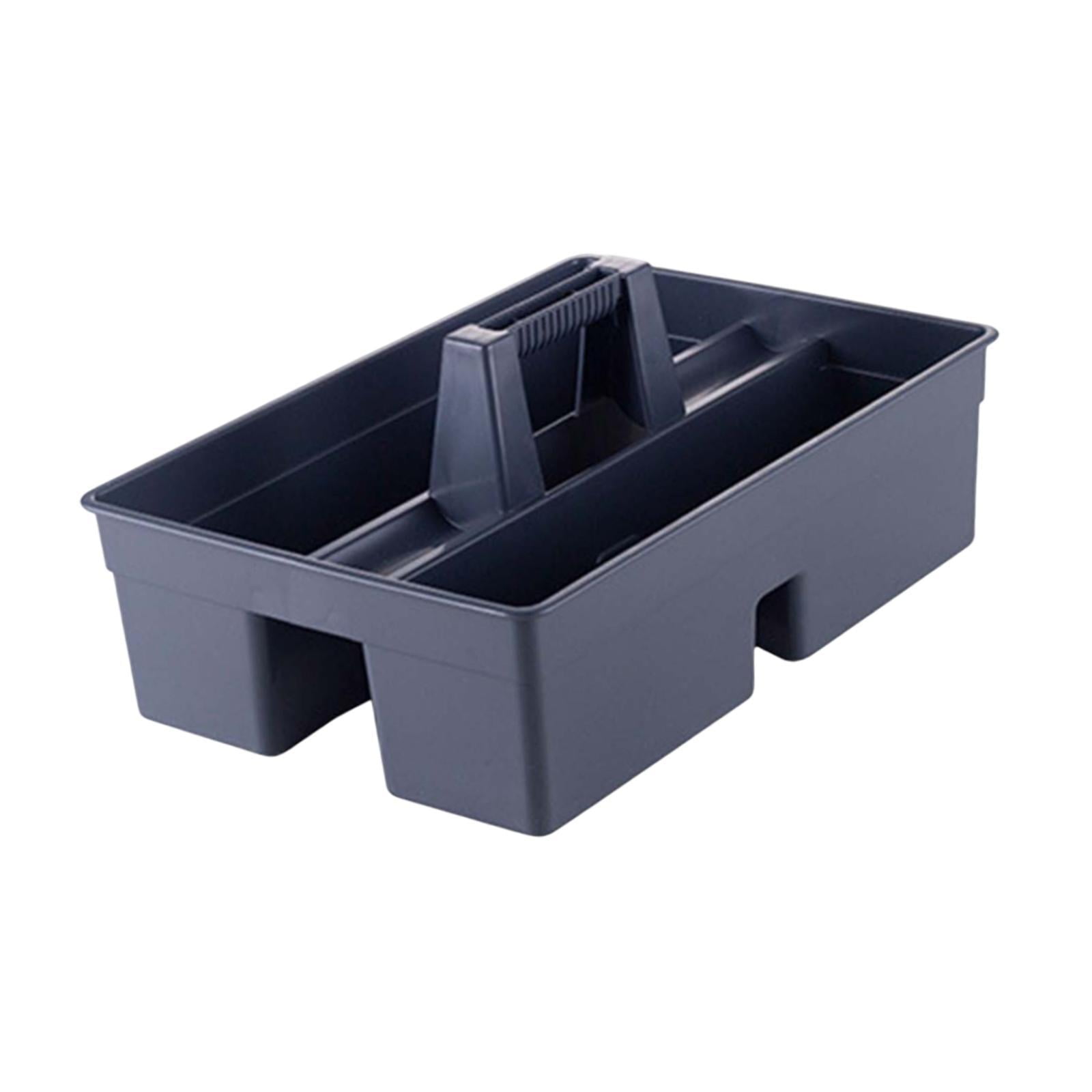 Magideal - Estuche De Transporte Para Herramientas De Limpieza - Cesta De Almacenamiento Con Compartimentos Y Asa A Prueba De Caídas - Cesta De Recolección De He Medio