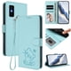 thumbnail image 2 of Funda Billetera con Relieve de Gato para Infinix GT 30 Pro, Verde Claro, 2 of 6