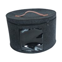 Bothyi - Caja De Almacenamiento Para Sombreros, Caja De Almacenamiento Apilable Para Sombreros, Para Guardar Ropa En El Armario, Almacenamiento De Juguetes, Negro Pequeño
