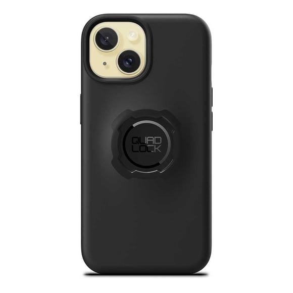 Funda de teléfono Quad Lock para iPhone 15 negra