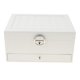 thumbnail image 3 of Caja De Tachuelas De Exhibición De Almacenamiento De Joyería Portátil De Cuero Multicapa Blanca, 3 of 5