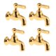 thumbnail image 1 of 4x 1:12 Casa De Mu?ecas Grifos De Ba?o Grifo De Ducha De Ba?o Dorado, 1 of 5