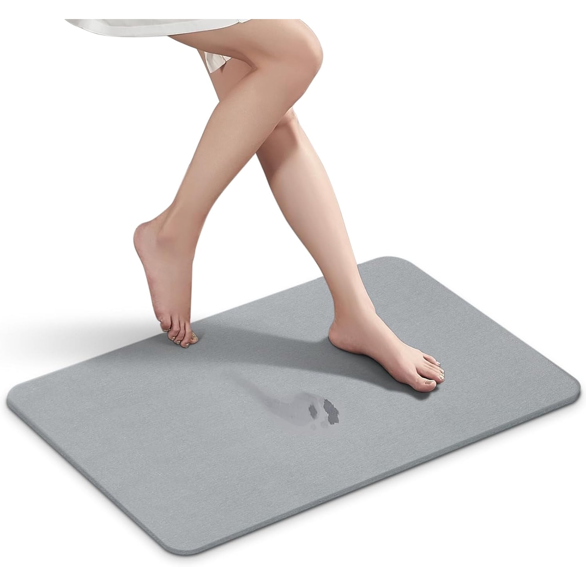Genérica - Tapete Para Baño Diatomita, 60x40cm Tapete Piedra Para Secado Rápido, Alfombra De Baño Antideslizante Superabsorbente, Adecuado Para Sala De Estar, Ducha Y Dormitorio