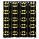thumbnail image 1 of Cortina de ducha con el logotipo de Batman, superhéroe, con ganchos, tamaño 66 x 72 pulgadas, 1 of 3
