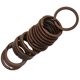 thumbnail image 3 of Conector de llavero dividido de 50x, llavero, anillo de llavero con borde redondo antiguo 32 mm, 3 of 5