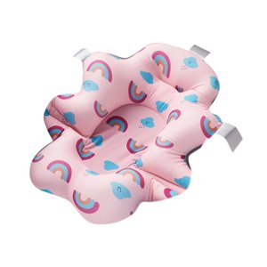 Magideal - Almohadilla De Baño Para Bebé, Asiento De Bañera Flotante Para Niños, Cojín De Baño Suave Para Bebé, Alfombrilla De Ducha De Seguridad Para Bebés Para Rosa