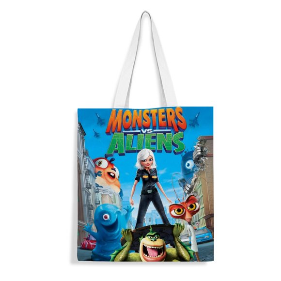 Cartera de Tela Desmarcar Monsters Vs. Aliens 35 x 40 cm