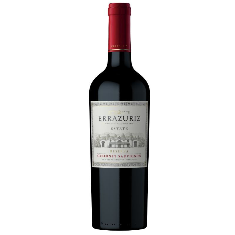 Vino Tinto Estate Cabernet Sauvignon Reserva 14° Botella 750 cc Errazuriz