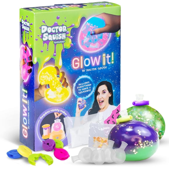 Paquete de recambio Squishy Doctor Squish Neon con globos y limo