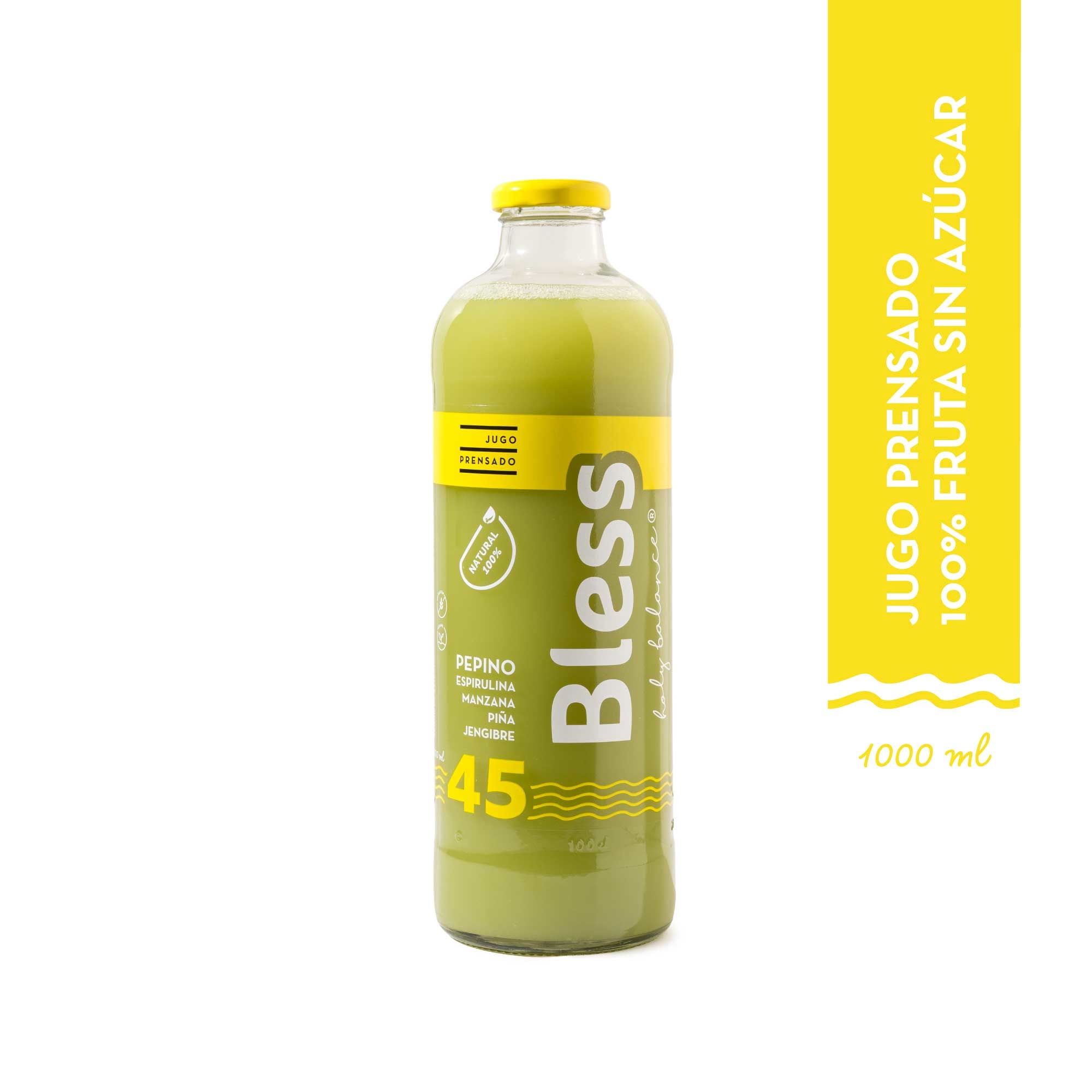 Jugo Prensado Pepino Manzana 1000 ml Bless