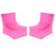 thumbnail image 1 of Pouf Tatto 2 Cuerpos Felpa Fucsia, 1 of 6