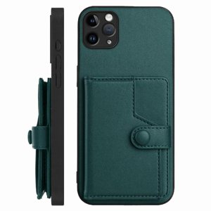 Foxdock Funda Para Iphone 11 Pro Max Con Bloqueo Rfid - Diseño Elegante Con Cierre De Botón