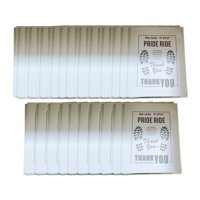 Magideal - 50 Alfombrillas De Papel Desechables Para Coche, Impermeables, Para Limpiar El Suelo. Estilo Blanco B