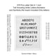 thumbnail image 3 of Set de letras G GAMIT precortadas, 378 piezas, estándar, 2,54 cm, negro, 3 of 5