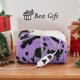 thumbnail image 5 of Manta eléctrica con calefacción RUJIPO con estampado de vaca, tamaño queen, color morado, 5 of 9