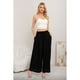 thumbnail image 1 of Pantalon Palazzo Algodon Mujer Tipo Lino Casual Playero Bolsillos 3004, 1 of 2