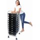 thumbnail image 1 of Organizador de almacenamiento USTECH enrollable de 10 cajones con ruedas bloqueables, 1 of 6