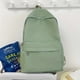 thumbnail image 1 of Women Schoolbag Waterproof Large Capacity School Backpack Smooth Zipper Solid Color Teens Girl Casual Daypack Bag Student Supply, 1 of 3