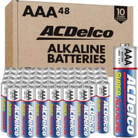 Powermax - Batería Acdelco Aaa De 1,5 V Superalcalina, Paquete De 48