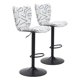 thumbnail image 1 of Taburete Zuo Elevate con base de acero blanco regulable en altura, 1 of 9