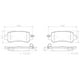 thumbnail image 2 of Pastillas Freno para auto Mazda 2 2014-2023 Trasero, 2 of 3