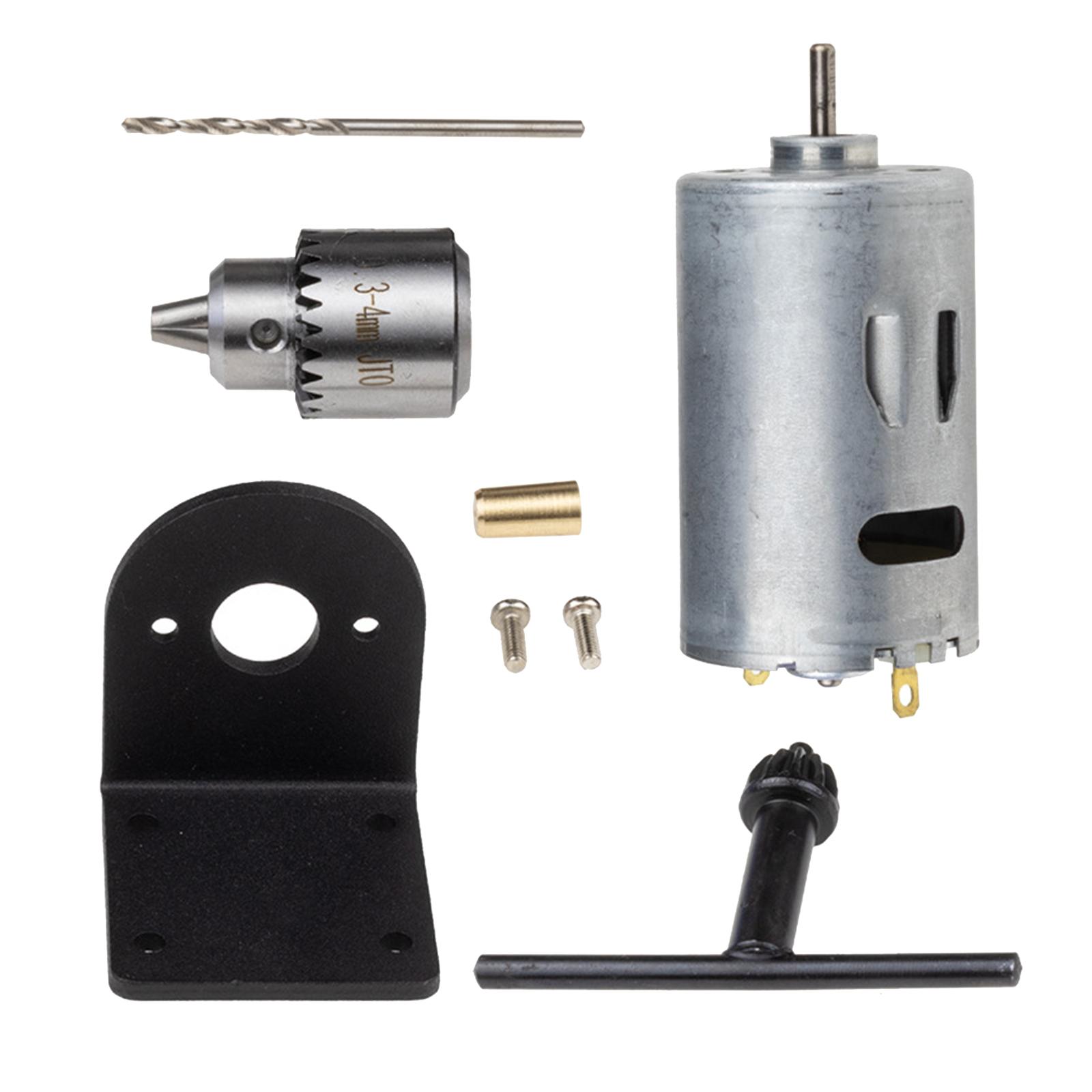 Ioensy - Prensa De Torno De Motor De Cc 555 Herramientas De Motor Suministros De Microbrocas Para Juego De Cartón B