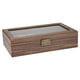 thumbnail image 2 of Caja De Reloj Vintage Organizador De Vitrina De Madera Almacenamiento De Joyas De Vidrio 6 Ranuras, 2 of 5