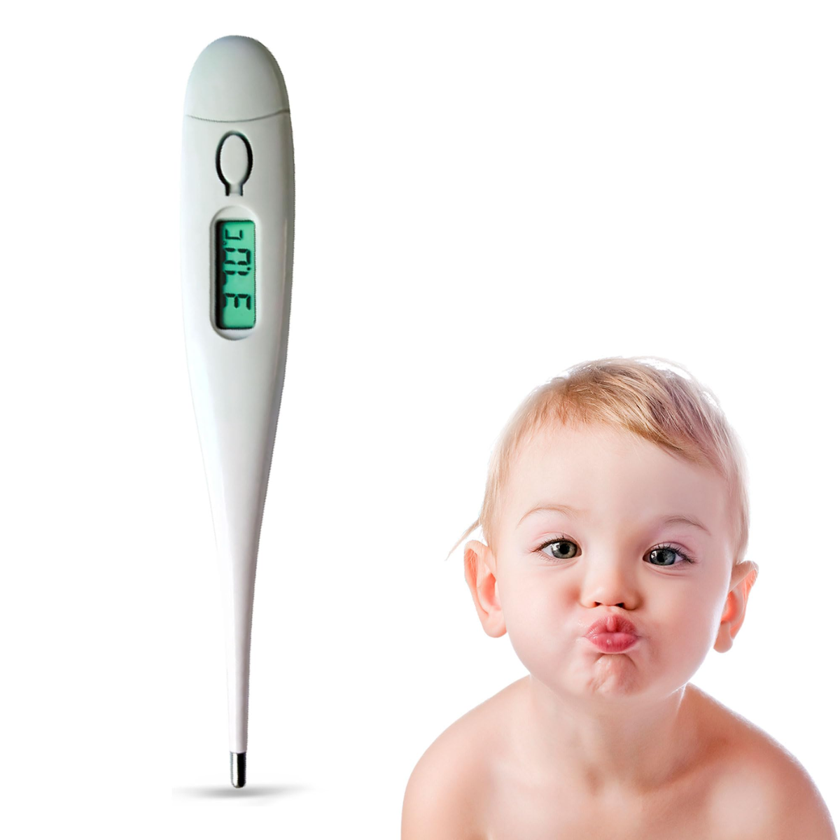 Genérica - Termómetro Digital Con Alarma Y Memoria Lectura Rápida 1 Min