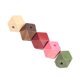 thumbnail image 1 of 30pcs 20mm te?ido pintado geométrico tallado cuentas de madera, 1 of 4