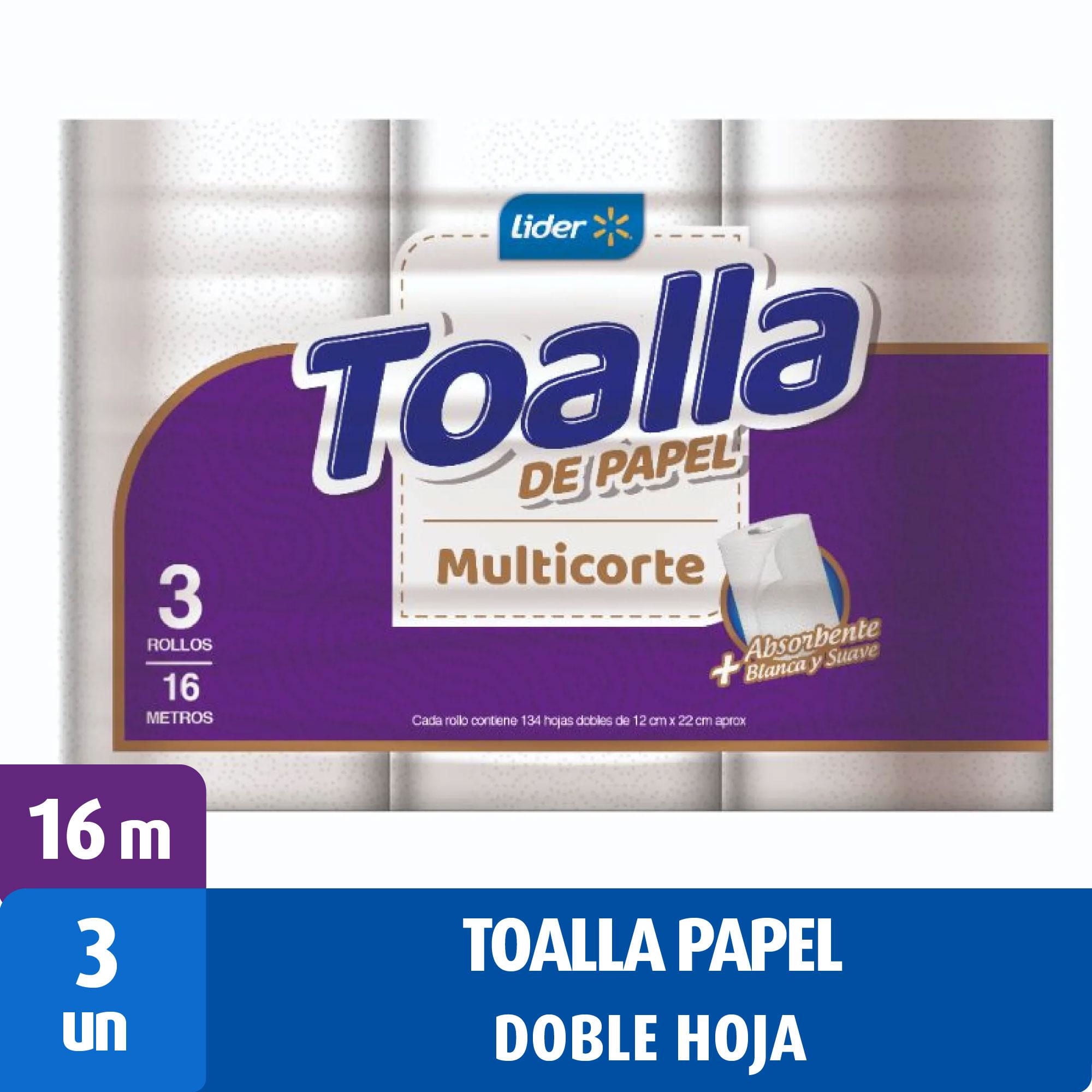 Toalla De Papel Multicorte Doble Hoja 16 M 3 Un Lider