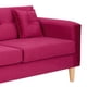 thumbnail image 4 of Sofa New Retro 3c Felpa 05 Burdeo, 4 of 6