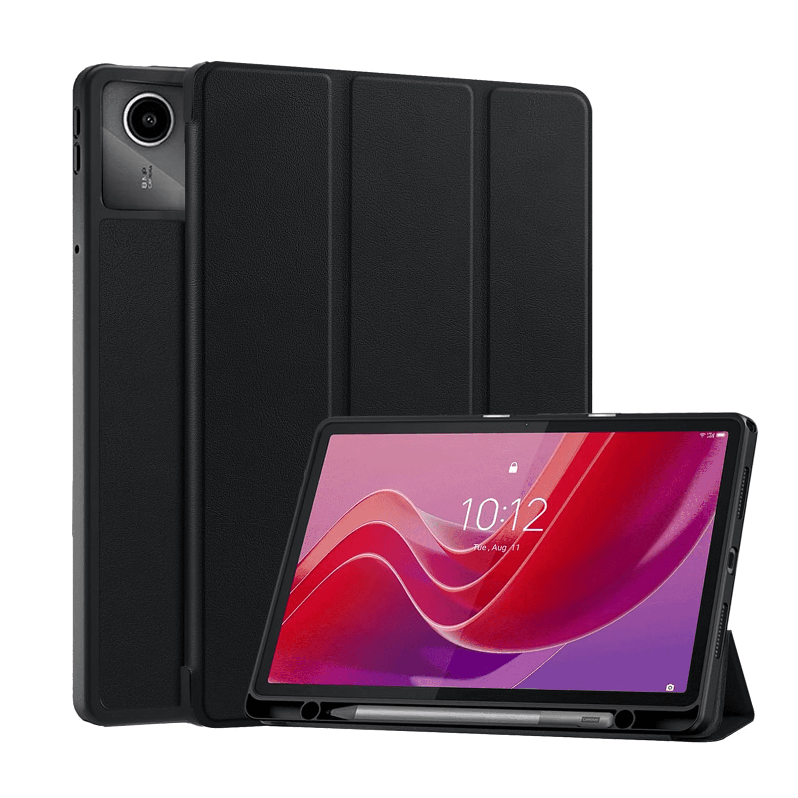 Joigo - Funda Smart Cover Ranura Para Tablet Lenovo K11 11 Pulgadas Negro