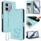 thumbnail image 2 of Funda de Gato tipo Libro para Honor 600 Lite, Verde Claro, 2 of 6
