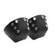 thumbnail image 4 of 1 Par De Protectores De Dedos De Patines Para Exteriores De Cuero Artificial Desmontable Accs Negro, 4 of 5