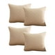thumbnail image 2 of Set De 4 Fundas De Terciopelo Trenzado Beige, 2 of 3