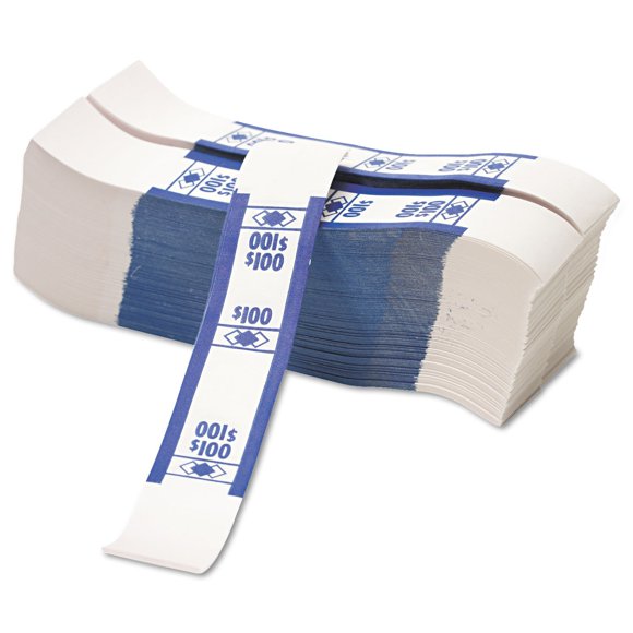 Cintas autoadhesivas para billetes de $100 - PM Company - Pack de 1000 unidades