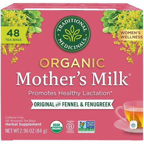 Leche Materna Orgánica Tea Traditional Medicinals, 48 Bolsas