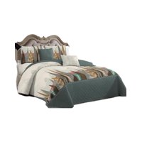 Genérico - Cubrecama Quilt 2 Plazas+2 Fundas Verano Fresco 13N41