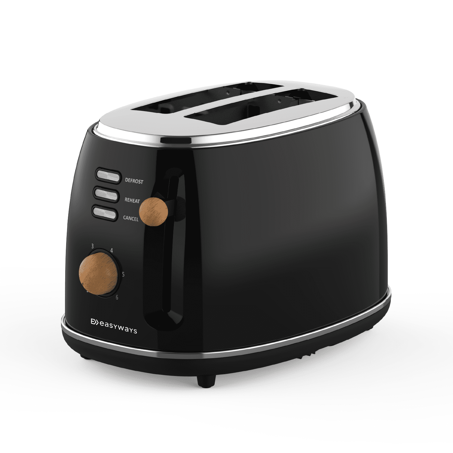 Tostador Desing 2 Rebanadas Negro Easyways
