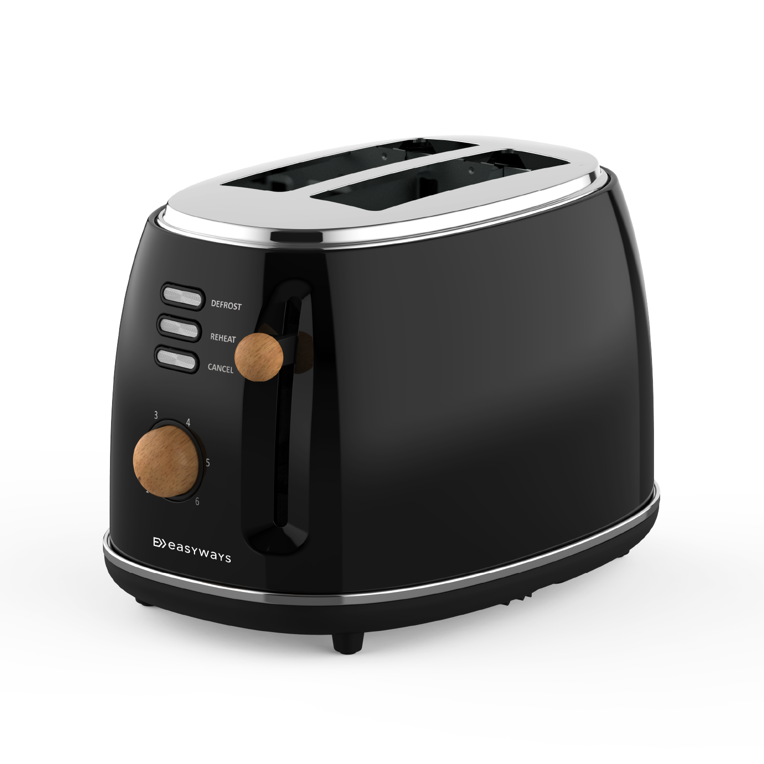 Tostador Desing 2 Rebanadas Negro Easyways