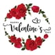 thumbnail image 1 of Etiqueta Engomada De La Ventana Del Día De San Valentín, Calcomanía Artística De Rosas Para Fiesta, Aniversario De Boda, Estilo B, 1 of 5