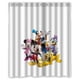thumbnail image 1 of Cortina de ducha de dibujos animados de Mickey Mouse y el Pato Donald, juego de cortina de baño con ganchos, tamaño 60 x 72 pulgadas, 1 of 3
