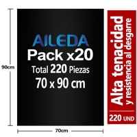 Aileda Bolsa De Basura Mediana 70X90 Cms 20 Rollo Con En Total 220 Unidades