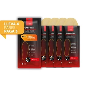 Satcha Easy Day - Pack Ahorro De 4 Pares De Plantillas Calentadoras Para Pies Talla S: 35-39