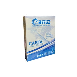 Resma Papel Carta Rituz Multipropósito 500 Hojas Blancas
