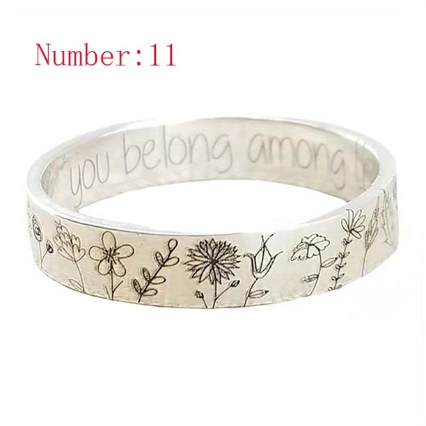 1pc Vintage Craft Rustic Small Flowers 6mm Simple Design Dandelion Ring
